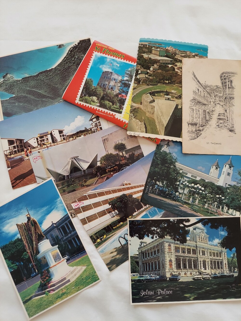 Vintage Islands Postcard Lot - Scenic Collection Caribean & Hawaii - Unposted